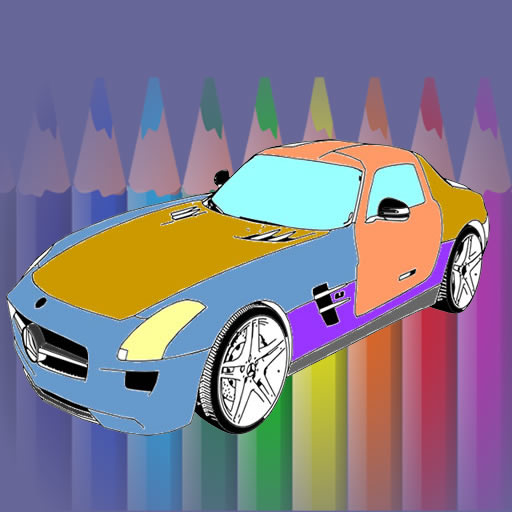 Muscle Cars Coloring